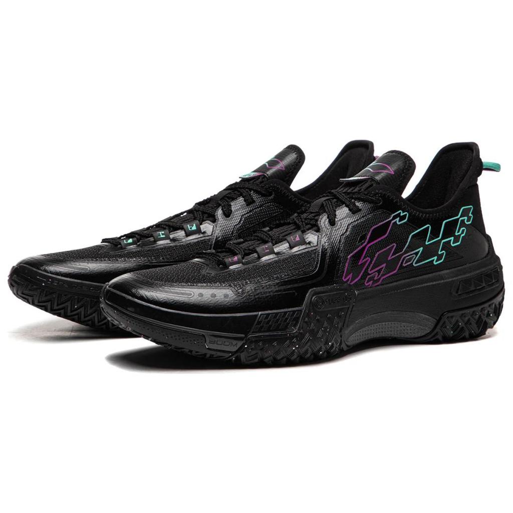 Li Ning Jie Ao Амортизирующие Нескользящие Износостойкие Дышащие Легкие Упругие Низкие Баскетбольные Кроссовки ABFU019-14