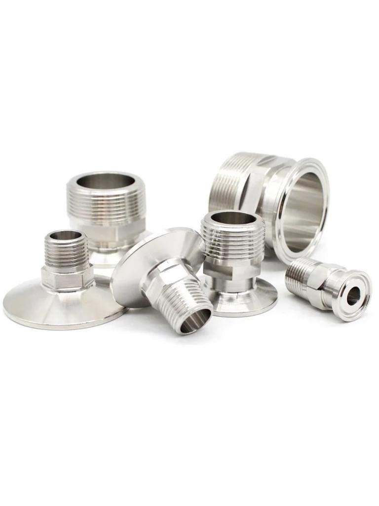 1/4" 3/8" 1/2" 3/4" 1" -4" NPT Наружная резьба x 0.5" 0.75" 1.5" 2" -4" Соединение Tri Clamp Трубопроводная арматура Нержавеющая сталь 304 316L Санитарная