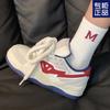 Американские ретро туфли на платформе весна 2024 универсальные туфли для хлеба студенческие белые туфли нишевый дизайн оригинальные повседневные туфли для скейтбординга