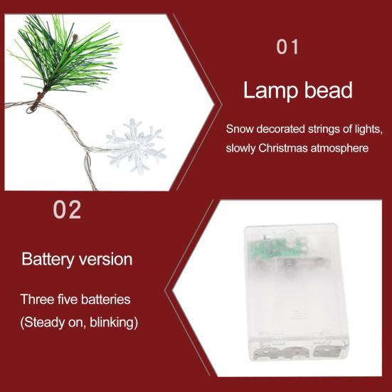 Гирлянда в виде снежинки 6,5 футов 20 светодиодных теплых огней Рождественский венок в виде шишки на батарейках Праздничный