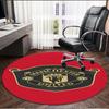 Football United F.C Print Round Rug, Washable Floor Carpet, For Entryway Dorm Laundry Room Office Study, Home Decor Birthday Christmas Gift