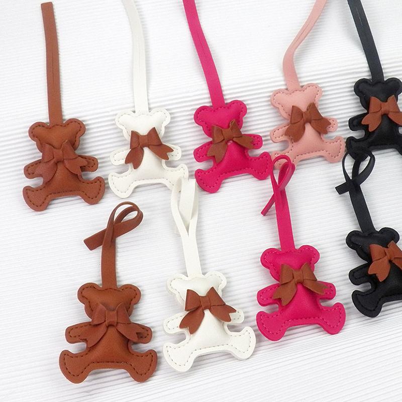 ПУ кожаный брелок милый бант декоративная сумка кулон украшение несколько цветов женщины девушки подарочные аксессуары