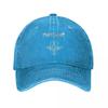 Винтажная бейсболка Manowar Rock Унисекс Потертый Деним Стирка Snapback Музыкальные тренировки на свежем воздухе Мягкая без каркаса s Шляпа