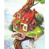 5D Полная алмазная живопись Дом на дереве Полный набор сверл Ручная работа DIY Алмазная вышивка