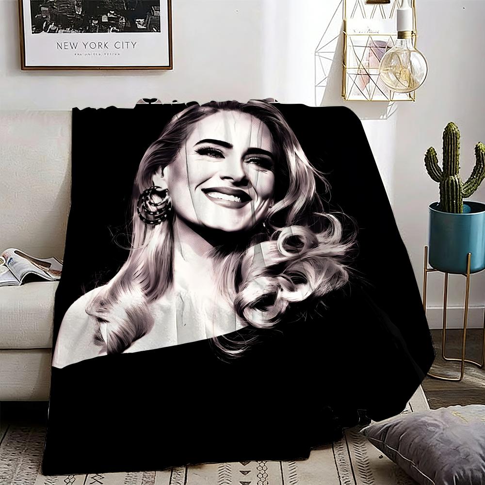 Adele Throw Lightweight 240g Flannel Blanket Soft Skin-friendly for Summer Cooling