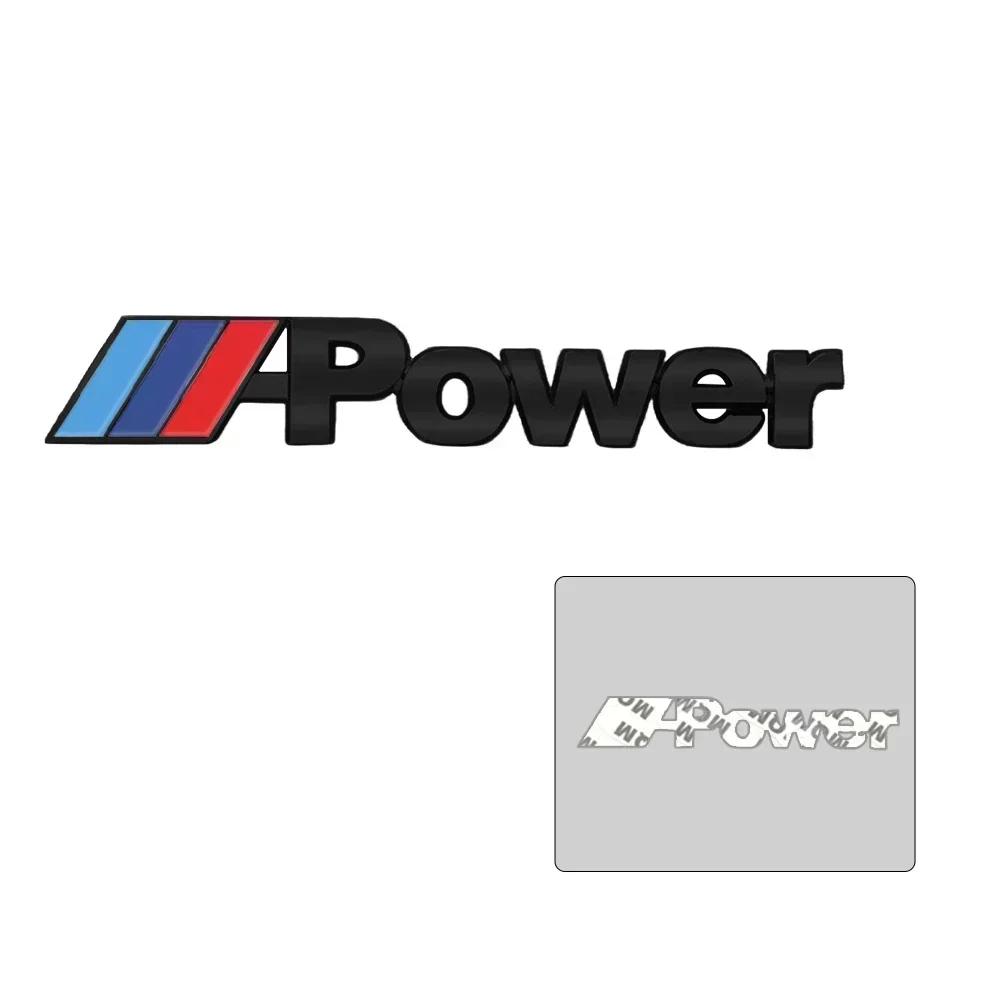 3D Metal Car M POWER Badge Emblem Deocration Sticker Auto Body Trunk Modification Decal For BMW F13 F15 F16 F30 F34 F32 F31 E3