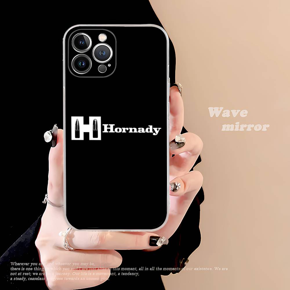 Hornady Logo For IPhone 11 12 13 14 15 16 17 Pro Max Plus 13 Mini Silicone Soft Transparent Back