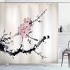 Роза, бабочка, белый цветок, занавеска для душа, цветочный принт, водонепроницаемая полиэстеровая занавеска для ванной, ткань для украшения ванны