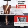 Step Drill Bit Universal Drilling Ultra-Hard Tapered Step Drill Bit for Metal Stainless Steel Multi-Functional Reaming Tool