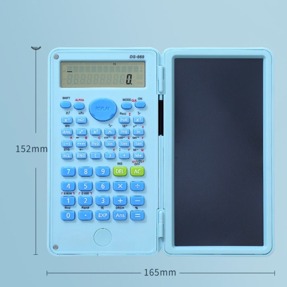 2 IN 1 Scientific Calculator with LCD Notepad Portable Handwriting Board Math Calculator  Students