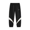 Sports Trend Series Color Block Mid-Rise Comfortable Breathable Versatile Loose Fit Jogger Pants Men Bottoms Black AYKU166-1