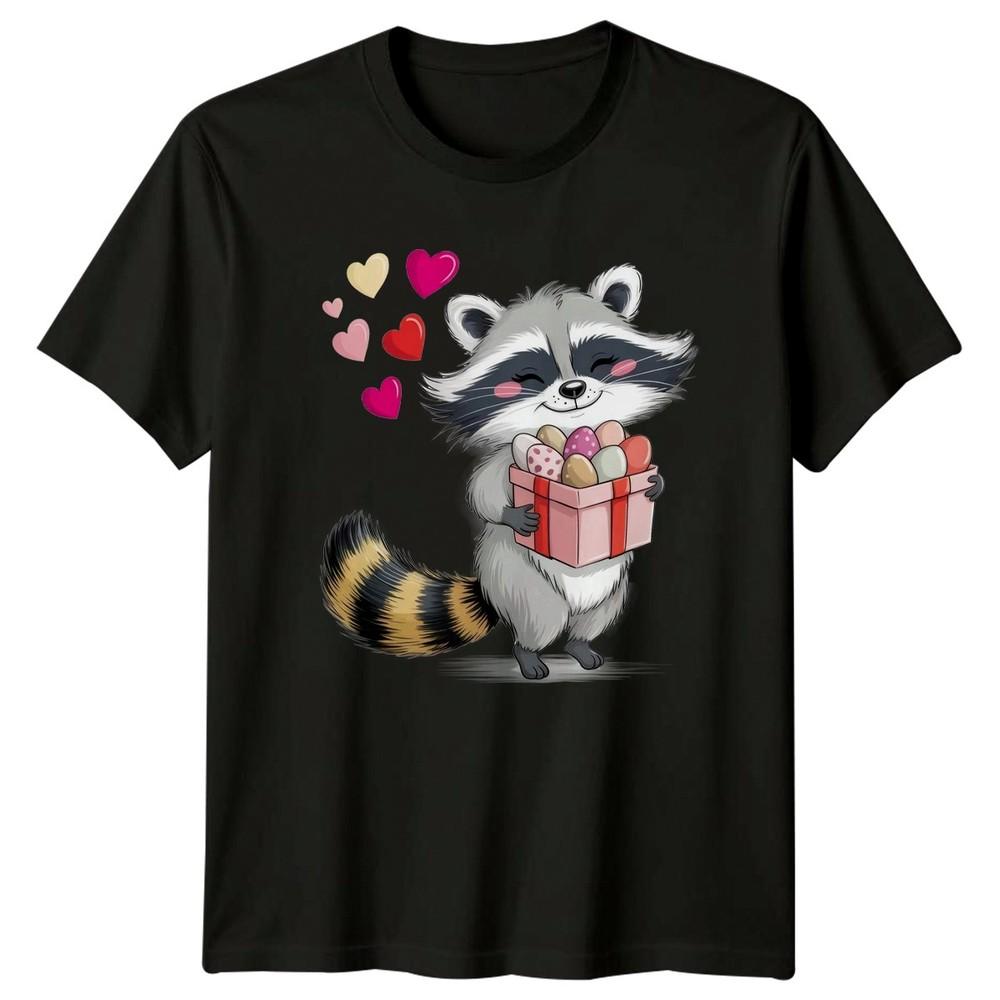 Raccoon Easter Eggs Animals Unisexs TShirt Unisexs Tee Graphic Unisex Top