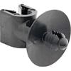 Black Nylon 1/4 Brake Line Mounting Clip - Single Slot - Bag of 10 - Premium