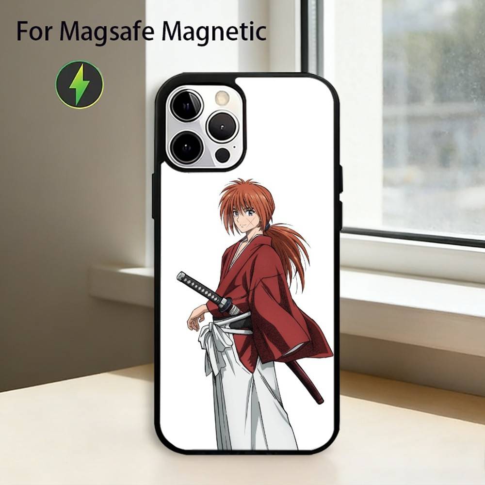 R-Rurouni Kenshin Phone Case For iPhone17,16,15,14,13,12,11 Plus,Pro Magnetic For Magsafe Wireless Charging