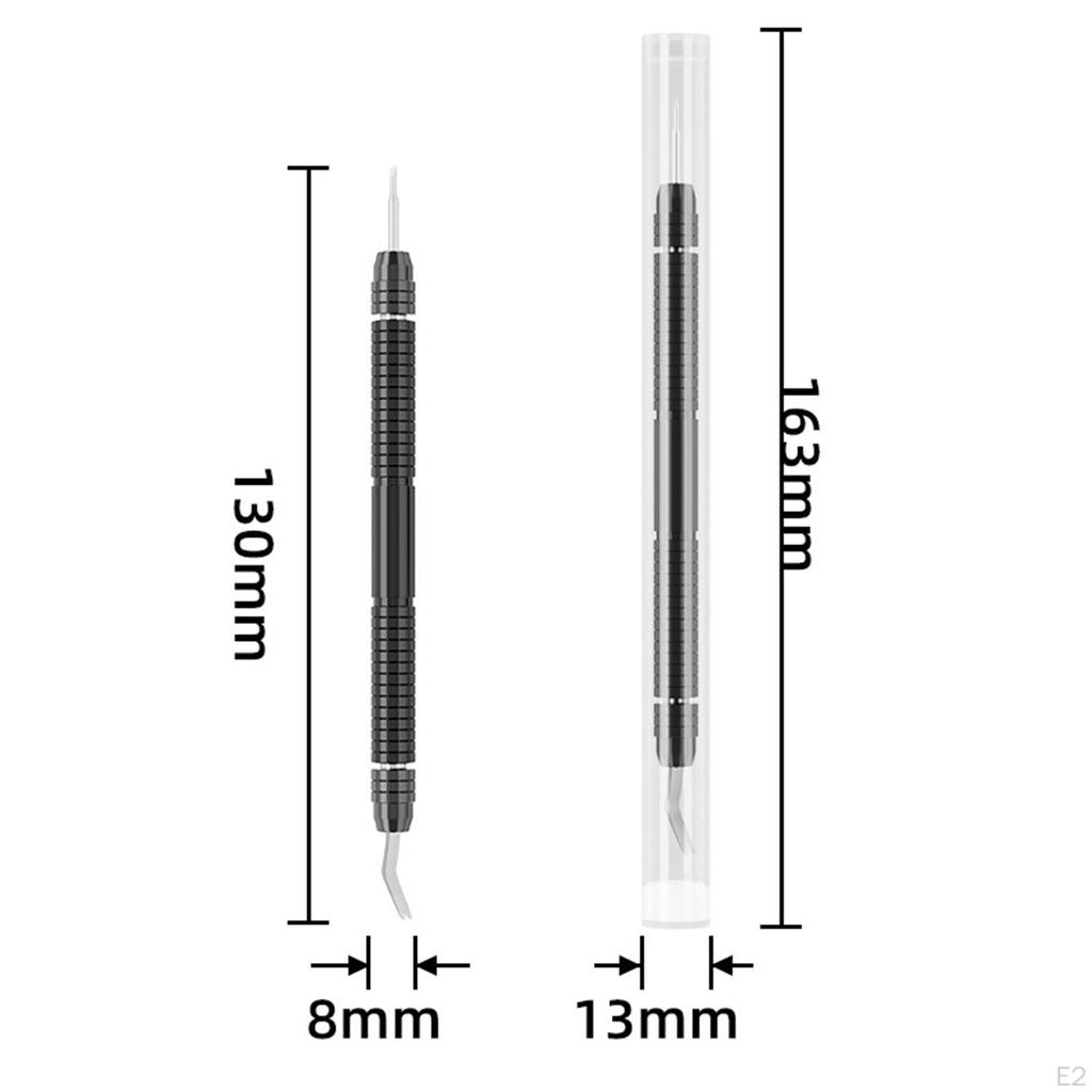 Инструмент для снятия штифта пружины часов с двойным наконечником для ремонта, черный