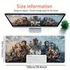 1pc Large Gaming Mouse Pad, UV Reactive Non-Slip Desk Mat, Washable PolyesterSurvival, Unity, The Last of UsComputer Pad with Vibrant Game M
