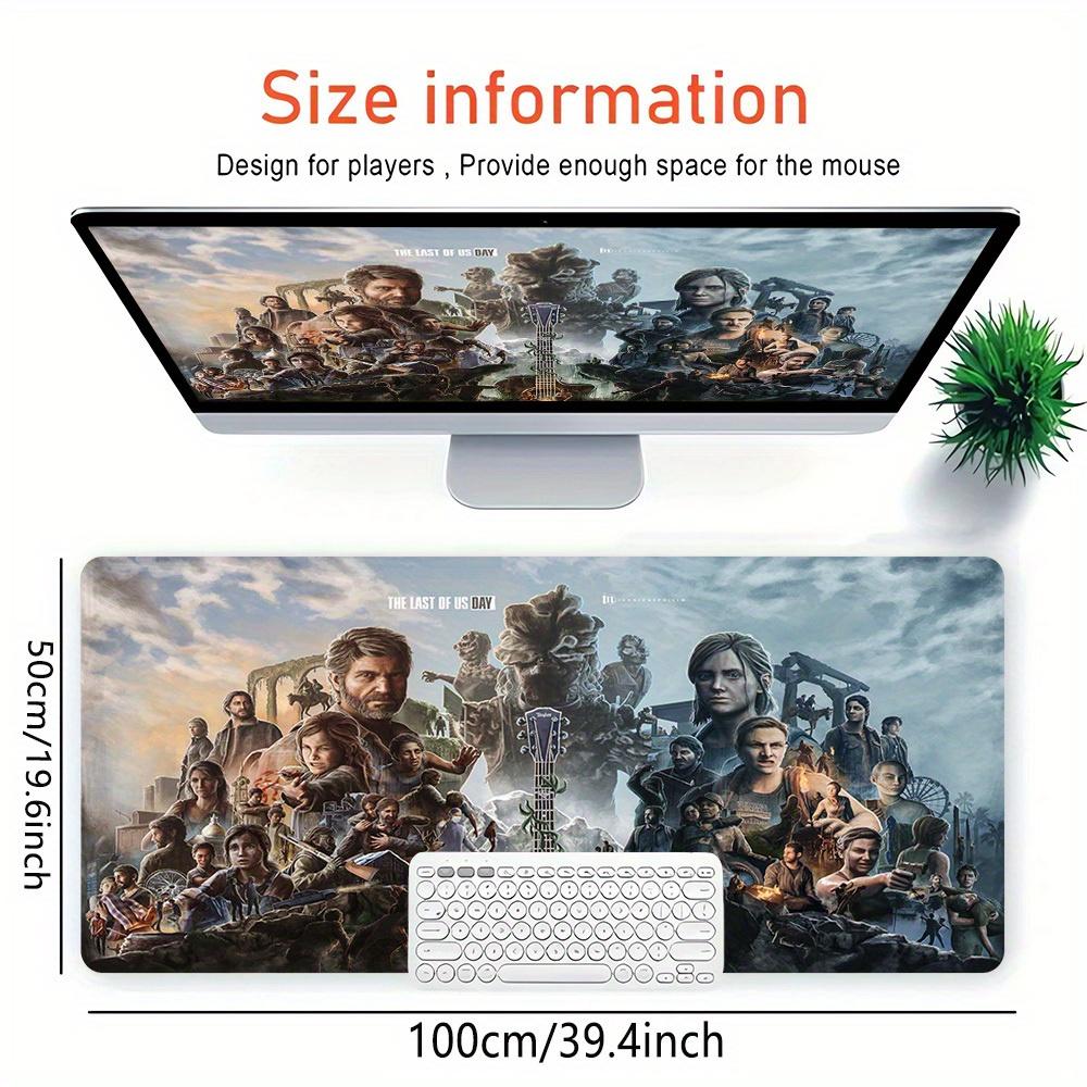 1pc Large Gaming Mouse Pad, UV Reactive Non-Slip Desk Mat, Washable PolyesterSurvival, Unity, The Last of UsComputer Pad with Vibrant Game M