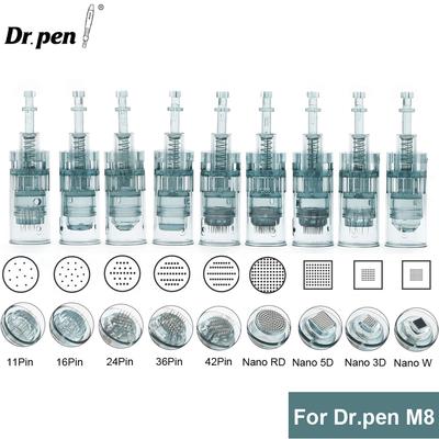 M8 оригинальные картриджи с иглами, сменные одноразовые ручки для дермы, сменные иглы, иглы для микронидлинга, 10 шт./лот