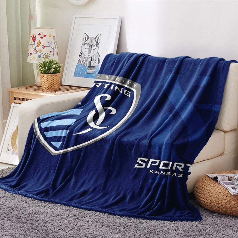 1PC Sporting Kansas City Patterned Flannel Blanket Suitable For All Seasons for Home Decor Warmth and Comfort Gifts Holiday Present