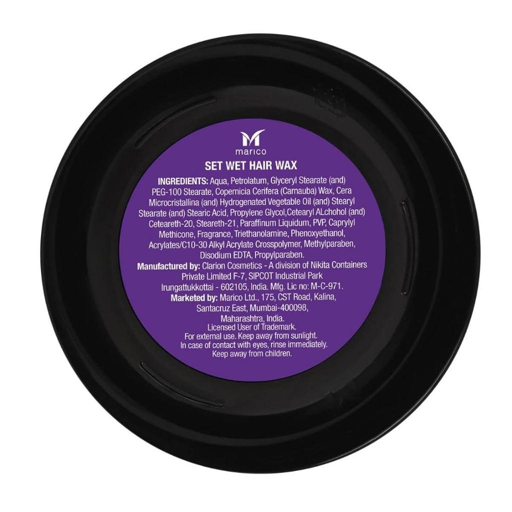 Set Wet Hair Wax For Men Matte Wax 60g Pack Of 1 Strong Hold Natural Matte Finish Restylable