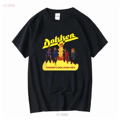 Dokken Cotton Black All Size Classic T Shirt Vintage Washed Stylish Comfortable Soft Graphic Streetwear Breathable