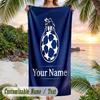 Beach Towel FC Porto Print Custom Name Text Soft Towel for Swimming Pool