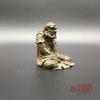 Patriarch Small Ornament Solid Bodhidharma Bronze Buddha Statue Exquisitely Carve