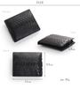 Sankyo Shokai Bifold Wallet, Genuine Python Leather, Men's Gift: Black