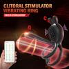 APP Беспроводное управление Вибрирующее кольцо на пенис Вибратор для пениса Преждевременная эякуляция Стимулятор точки G Клитора Секс-игрушки для пар для мужчин