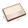 Small Size Wood Grain Jewelry Tray Walnut Wood Stackable Jewelry Boxes  Jewelry Packaging