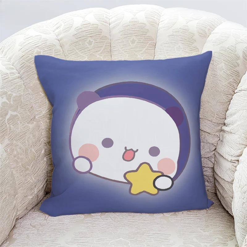 Милые наволочки с принтом панды Бубу и Дуду, домашний декор, кавайная мультяшная анимация, наволочка для диванной подушки, наволочки для спальни