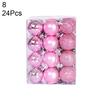 24шт 3см пластиковые елочные шары безделушки домашняя вечеринка подвесные украшения