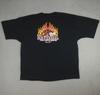 Винтажная мужская футболка Las Vegas Sin-Tennial 3XL 100 лет Графика с огнем 2005 Y2K