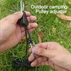 with Buckles Tent Ropes Reflective Pulley Tensioner Fastener Tie Down Fastener  Camping Accessories