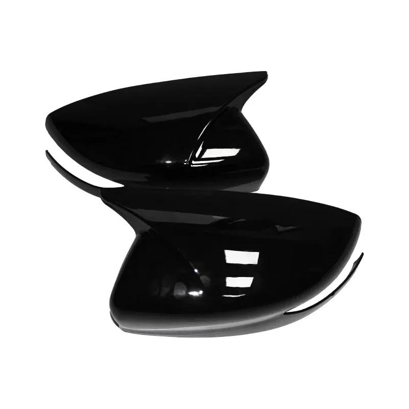 Side Wing Rearview Mirror Cover For Nissan Altima 2013-2018 Sentra/Sylphy Maxima Glossy Black Cap Sticker Trim Mirror Shell