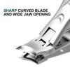 Портативные кусачки для ногтей с улавливателем, брызгозащищенные, острые, из нержавеющей стали, с широкими лезвиями, складные, маленькие