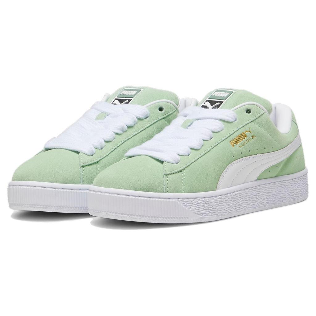 Puma Замшевые кроссовки XL чистого зеленого цвета для мужчин белые 395205-07