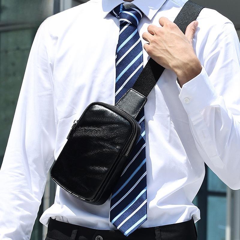 Сумка через плечо нагрудная мужская из кожи растительного дубления с ручным принтом повседневная сумка через плечо из натуральной кожи винтажная мужская нагрудная сумка мужская сумка