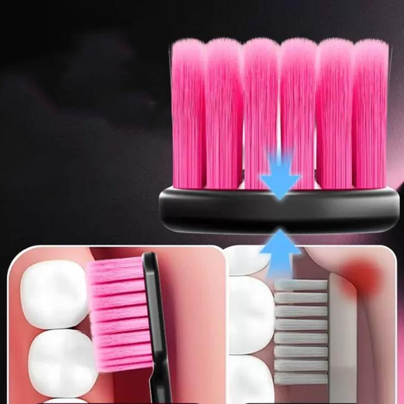 Дофамин Черная Пудра Зубная Щетка Мягкая Щетина Высокая Ценность Корейский Стиль Трендовая Домашняя Мойка Широкая Головка Зубная Щетка