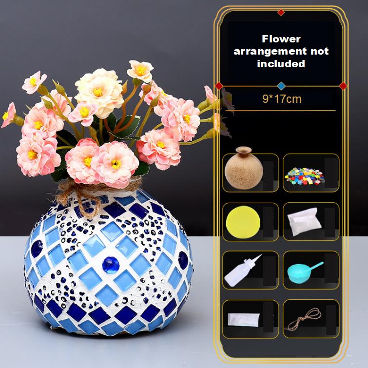 Mosaic Vase Diy Handmade Materials Pack Children's Creative Puzzle Kindergarten Handmade Toys