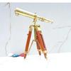 Nautical Brass Telescope with Wooden Tripod Marine Decor Table Top Office Decor Best Item for Gifting