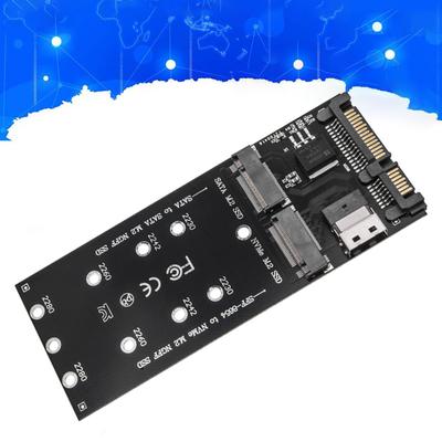 Адаптер M2 к SATA Конвертер SFF8654 для NVMe SSD Двойная совместимость для материнской платы настольного ПК Карта расширения Плата-райзер M2