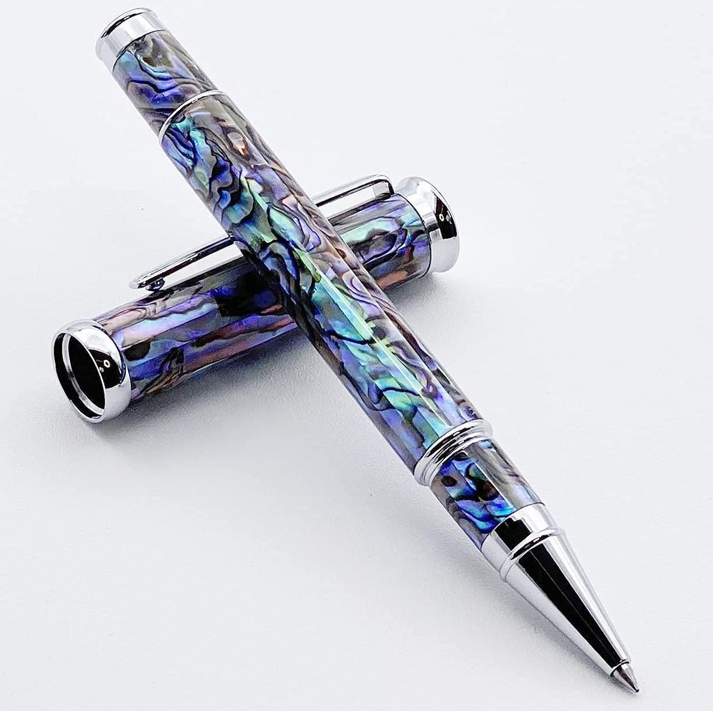 LACHIEVA LUX Luxury Rollerball Pen Natural Seashell Abalone Abalone German Nib Gift Present