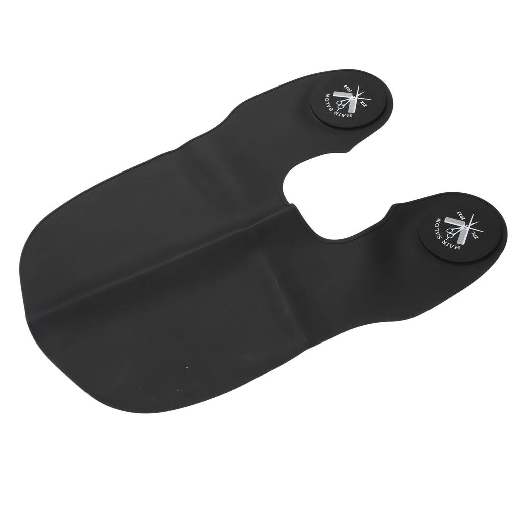 Подушечка для стрижки волос, черный водонепроницаемый силиконовый ошейник для стрижки волос большого размера для салонов красоты