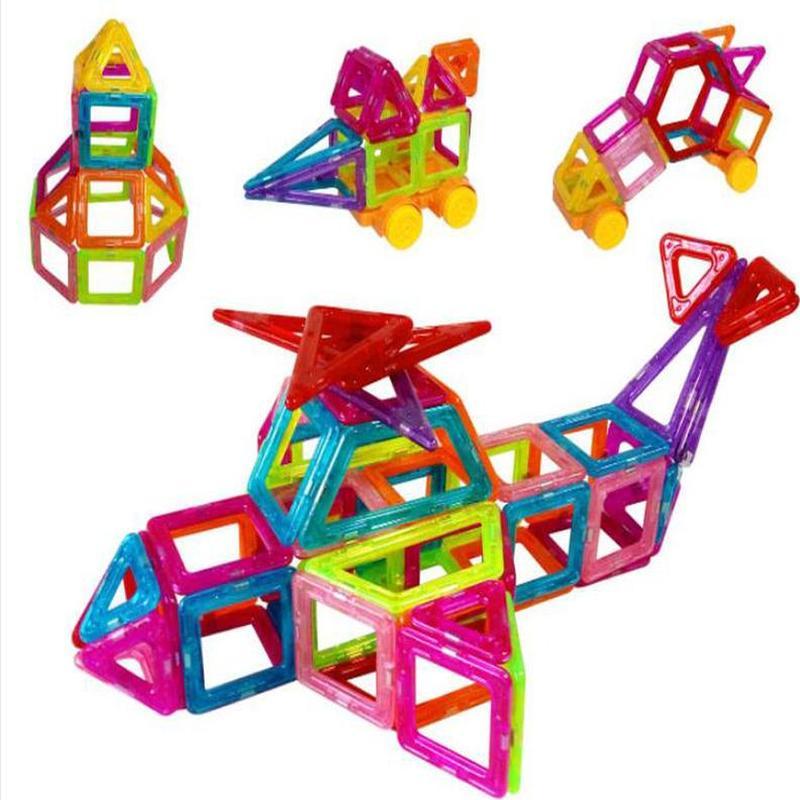 Магнитный конструктор, игрушка-конструктор для мальчиков и девочек, магнитные строительные блоки, магнит, развивающая игрушка для детей