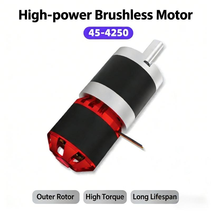 45-4250 High Power DC Brushless Motor Long Life High Speed High Torque Planetary Gear Motor