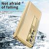 Non -Slip Full Coverage Glass Film Cover Case For Samsung Galaxy Z Fold 4 Fold4 Fold3 5g Fold 3 S Pen Holder Leather Phone Bag