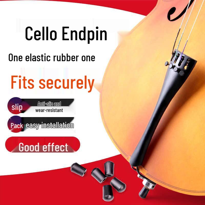 Double Bass Tailpiece Endpin Accessories - Rubber Ring, Leather Pad, Silicone Non-Slip Sleeve