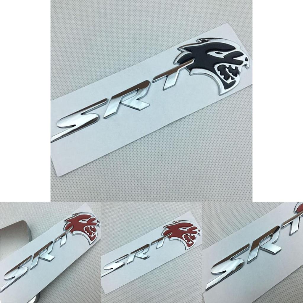 1718 Dodge Challenger Charger Srt Hellcat 3d Alloy Emblem Badge With Self Adhesive