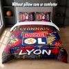 Lyon FC Design Bed Bedding Set 1 Duvet Cover + 2 Pillowcases Soft Breathable Household Bed Linens